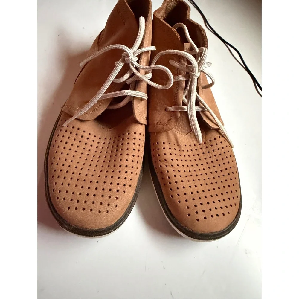 Merrell Freewheel Mesh Chukka Tan Leather Casual Boots J03680 Mens 7 Womens 8.5